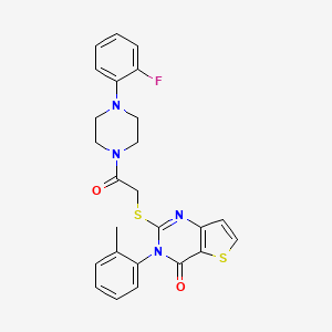 2-({2-[4-(2-fluorophenyl)piperazin-1-yl]-2-oxoethyl}sulfanyl)-3-(2-methylphenyl)thieno[3,2-d]pyrimidin-4(3H)-one