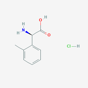 molecular formula C9H12ClNO2 B2904089 (R)-2-Amino-2-(o-tolyl)acetic acid hydrochloride CAS No. 1192350-45-0