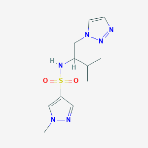 1-methyl-N-(3-methyl-1-(1H-1,2,3-triazol-1-yl)butan-2-yl)-1H-pyrazole-4-sulfonamide
