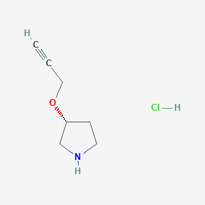 (3R)-3-Prop-2-ynoxypyrrolidine;hydrochloride