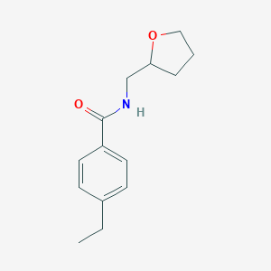 molecular formula C14H19NO2 B290410 Benzamide, N-tetrahydrofurfuryl-4-ethyl- 