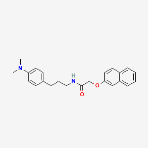 N-(3-(4-(dimethylamino)phenyl)propyl)-2-(naphthalen-2-yloxy)acetamide