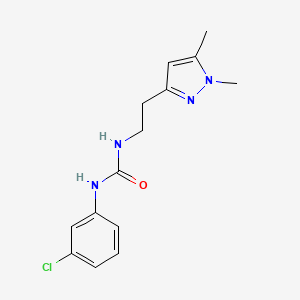1-(3-chlorophenyl)-3-(2-(1,5-dimethyl-1H-pyrazol-3-yl)ethyl)urea