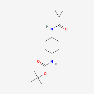 tert-Butyl (1R*,4R*)-4-(cyclopropanecarbonylamino)-cyclohexylcarbamate