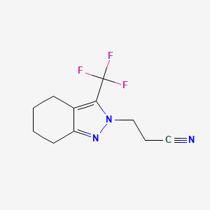 3-(3-(Trifluoromethyl)-4,5,6,7-tetrahydro-2H-indazol-2-yl)propanenitrile