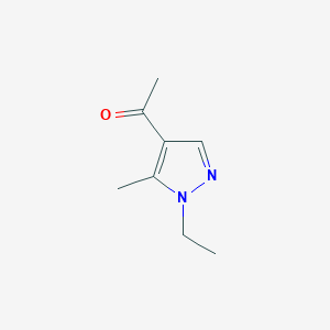 molecular formula C8H12N2O B2904126 1-(1-ethyl-5-methyl-1H-pyrazol-4-yl)ethanone CAS No. 946658-63-5
