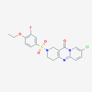 8-chloro-2-((4-ethoxy-3-fluorophenyl)sulfonyl)-3,4-dihydro-1H-dipyrido[1,2-a:4',3'-d]pyrimidin-11(2H)-one