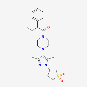 1-(4-(1-(1,1-dioxidotetrahydrothiophen-3-yl)-3,5-dimethyl-1H-pyrazol-4-yl)piperazin-1-yl)-2-phenylbutan-1-one