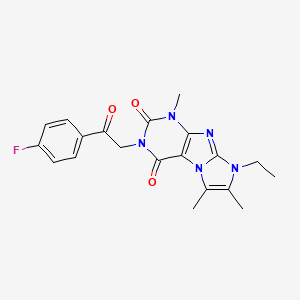 6-Ethyl-2-[2-(4-fluorophenyl)-2-oxoethyl]-4,7,8-trimethylpurino[7,8-a]imidazole-1,3-dione