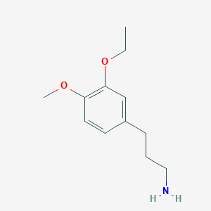 molecular formula C12H19NO2 B2904138 3-(3-Ethoxy-4-methoxyphenyl)propan-1-amine CAS No. 937653-33-3