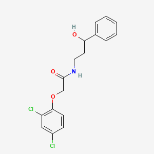 molecular formula C17H17Cl2NO3 B2904139 2-(2,4-dichlorophenoxy)-N-(3-hydroxy-3-phenylpropyl)acetamide CAS No. 1396871-01-4