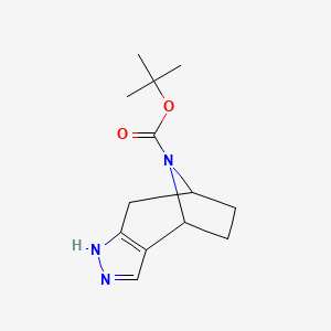 Tert-butyl 1,4,5,6,7,8-hexahydro-4,7-epiminocyclohepta[c]pyrazole-9-carboxylate