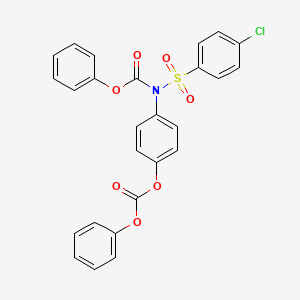 Phenyl (4-chlorophenyl)sulfonyl(4-((phenoxycarbonyl)oxy)phenyl)carbamate