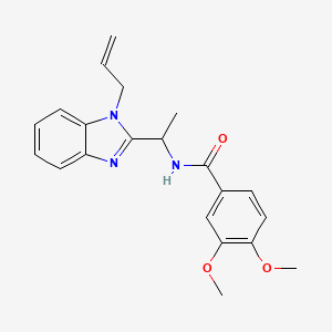 N-(1-(1-allyl-1H-benzo[d]imidazol-2-yl)ethyl)-3,4-dimethoxybenzamide