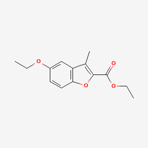 molecular formula C14H16O4 B2904150 Ethyl 5-ethoxy-3-methyl-1-benzofuran-2-carboxylate CAS No. 554405-06-0