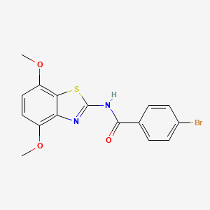 4-bromo-N-(4,7-dimethoxy-1,3-benzothiazol-2-yl)benzamide
