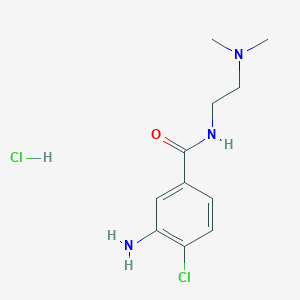 3-amino-4-chloro-N-(2-(dimethylamino)ethyl)benzamide hydrochloride