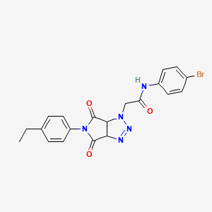 N-(4-bromophenyl)-2-[5-(4-ethylphenyl)-4,6-dioxo-4,5,6,6a-tetrahydropyrrolo[3,4-d][1,2,3]triazol-1(3aH)-yl]acetamide