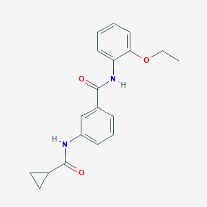 molecular formula C19H20N2O3 B290417 3-[(cyclopropylcarbonyl)amino]-N-(2-ethoxyphenyl)benzamide 