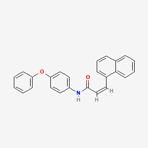 molecular formula C25H19NO2 B2904200 3-(1-萘基)-N-(4-苯氧基苯基)丙烯酰胺 CAS No. 329779-56-8