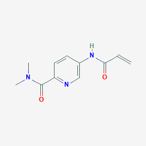 molecular formula C11H13N3O2 B2904208 N,N-Dimethyl-5-(prop-2-enoylamino)pyridine-2-carboxamide CAS No. 2361657-04-5