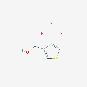 molecular formula C6H5F3OS B2904213 [4-(Trifluoromethyl)thiophen-3-yl]methanol CAS No. 1881925-70-7