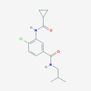 4-chloro-3-[(cyclopropylcarbonyl)amino]-N-isobutylbenzamide