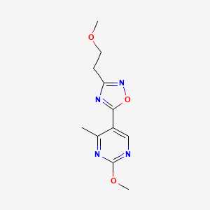 5-(2-Methoxy-4-methylpyrimidin-5-yl)-3-(2-methoxyethyl)-1,2,4-oxadiazole