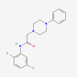 molecular formula C18H19F2N3O B2904227 N-(2,5-二氟苯基)-2-(4-苯基哌嗪-1-基)乙酰胺 CAS No. 720667-93-6