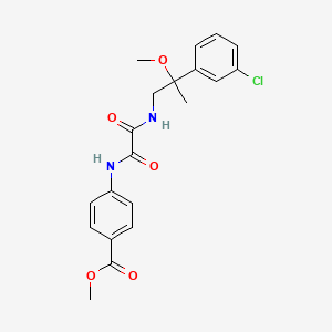 molecular formula C20H21ClN2O5 B2904231 Methyl 4-(2-((2-(3-chlorophenyl)-2-methoxypropyl)amino)-2-oxoacetamido)benzoate CAS No. 1795296-32-0