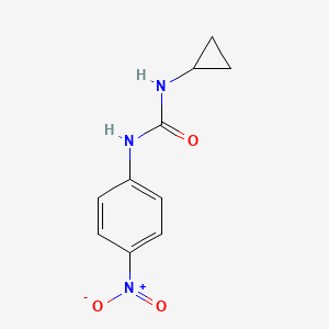 molecular formula C10H11N3O3 B2904232 3-Cyclopropyl-1-(4-nitrophenyl)urea CAS No. 64393-30-2