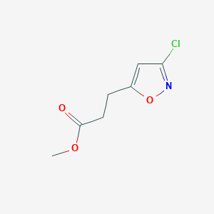 molecular formula C7H8ClNO3 B2904249 3-(3-氯异恶唑-5-基)丙酸甲酯 CAS No. 96735-14-7