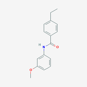 molecular formula C16H17NO2 B290425 4-ethyl-N-(3-methoxyphenyl)benzamide 