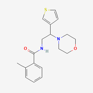 2-methyl-N-(2-morpholino-2-(thiophen-3-yl)ethyl)benzamide