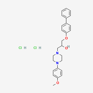 1-([1,1'-Biphenyl]-4-yloxy)-3-(4-(4-methoxyphenyl)piperazin-1-yl)propan-2-ol dihydrochloride