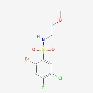 2-bromo-4,5-dichloro-N-(2-methoxyethyl)benzenesulfonamide