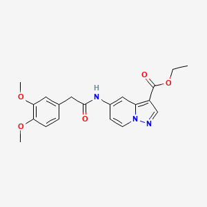 Ethyl 5-(2-(3,4-dimethoxyphenyl)acetamido)pyrazolo[1,5-a]pyridine-3-carboxylate