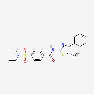 molecular formula C22H21N3O3S2 B2904270 N-benzo[e][1,3]benzothiazol-2-yl-4-(diethylsulfamoyl)benzamide CAS No. 392236-79-2