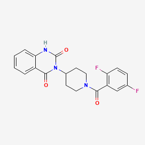 molecular formula C20H17F2N3O3 B2904277 3-(1-(2,5-difluorobenzoyl)piperidin-4-yl)quinazoline-2,4(1H,3H)-dione CAS No. 2034459-56-6