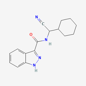N-[Cyano(cyclohexyl)methyl]-1H-indazole-3-carboxamide