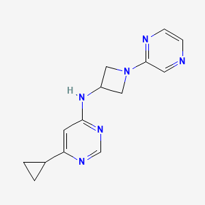 6-Cyclopropyl-N-(1-pyrazin-2-ylazetidin-3-yl)pyrimidin-4-amine