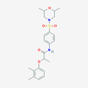 N-{4-[(2,6-dimethylmorpholin-4-yl)sulfonyl]phenyl}-2-(2,3-dimethylphenoxy)propanamide