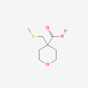molecular formula C8H14O3S B2904292 4-(Methylsulfanylmethyl)oxane-4-carboxylic acid CAS No. 1783404-03-4