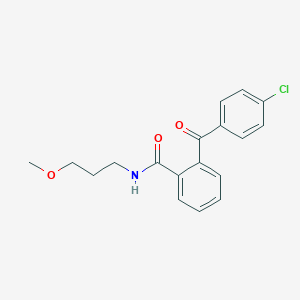 molecular formula C18H18ClNO3 B290430 2-(4-chlorobenzoyl)-N-(3-methoxypropyl)benzamide 