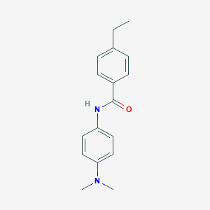 molecular formula C17H20N2O B290431 N-[4-(dimethylamino)phenyl]-4-ethylbenzamide 