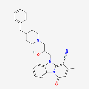 5-[3-(4-Benzylpiperidin-1-yl)-2-hydroxypropyl]-3-methyl-1-oxopyrido[1,2-a]benzimidazole-4-carbonitrile