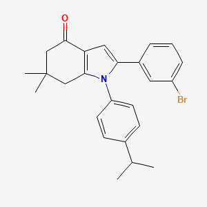 2-(3-Bromophenyl)-6,6-dimethyl-1-(4-(isopropyl)phenyl)-5,6,7-trihydroindol-4-one