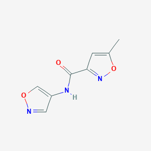 molecular formula C8H7N3O3 B2904324 N-(isoxazol-4-yl)-5-methylisoxazole-3-carboxamide CAS No. 1396758-29-4