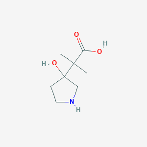 2-(3-Hydroxypyrrolidin-3-yl)-2-methylpropanoic acid