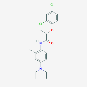 molecular formula C20H24Cl2N2O2 B290434 2-(2,4-dichlorophenoxy)-N-[4-(diethylamino)-2-methylphenyl]propanamide 